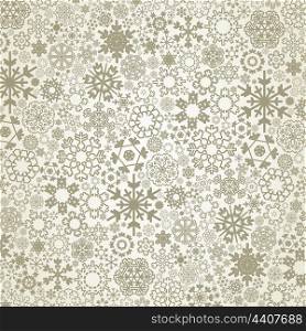Structure a snowflake on a grey background. A vector illustration