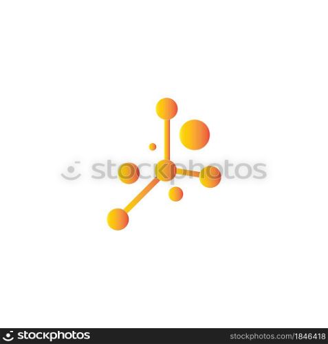 Structure atom logo vector icon template