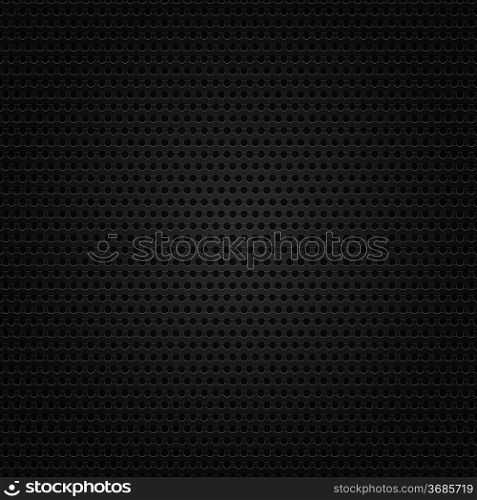 Structure black perforated metalic background