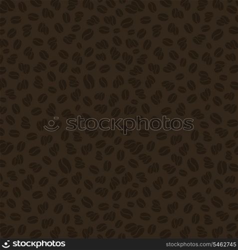 Structure from coffee grains. A vector illustration