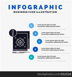 structure, standard, infrastructure, information, alert Infographics Template for Website and Presentation. GLyph Gray icon with Blue infographic style vector illustration.. Vector EPS10 Abstract Template background