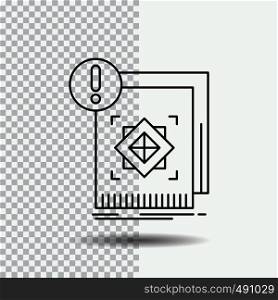 structure, standard, infrastructure, information, alert Line Icon on Transparent Background. Black Icon Vector Illustration. Vector EPS10 Abstract Template background