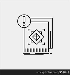 structure, standard, infrastructure, information, alert Line Icon. Vector isolated illustration. Vector EPS10 Abstract Template background