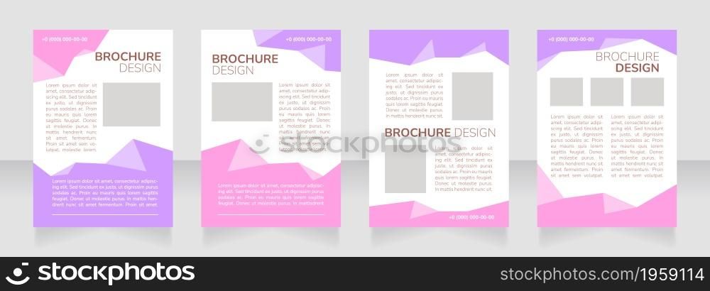 Student club on campus blank brochure layout design. Members recruitment. Vertical poster template set with empty copy space for text. Premade corporate reports collection. Editable flyer paper pages. Student club on campus blank brochure layout design