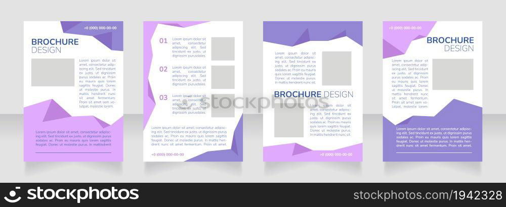 Student council in university blank brochure layout design. Vertical poster template set with empty copy space for text. Premade corporate reports collection. Editable flyer paper pages. Student council in university blank brochure layout design