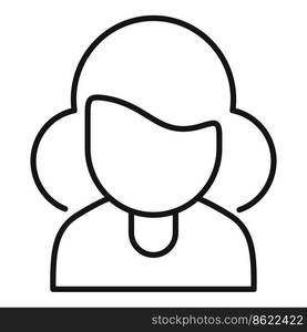 Student icon outline vector. Age old. Woman people. Student icon outline vector. Age old