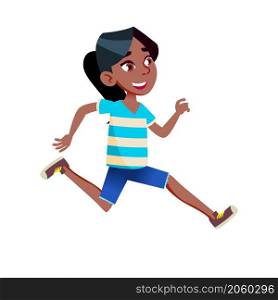 student jumping teen girl. fun young girl. action university friend. vector flat cartoon illustration. student jumping teen girl vector