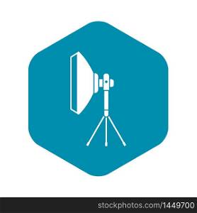 Studio lighting equipment icon. Simple illustration of studio lighting equipment vector icon for web. Studio lighting equipment icon, simple style