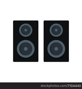 Studio speakers icon. Flat illustration of studio speakers vector icon for web design. Studio speakers icon, flat style