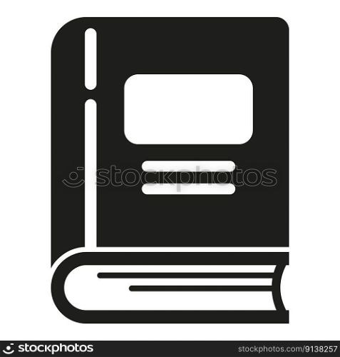 Study book icon simple vector. Business research. Data marketing. Study book icon simple vector. Business research