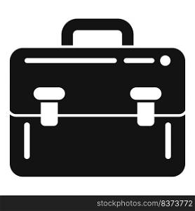Study briefcase icon simple vector. Degree education. Student college. Study briefcase icon simple vector. Degree education