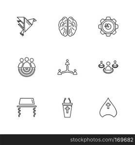 study , calculator,  video , user , networking , religion , paint  , art , directory , folder , globe,  cross , church , christan , icon, vector, design,  flat,  collection, style, creative,  icons
