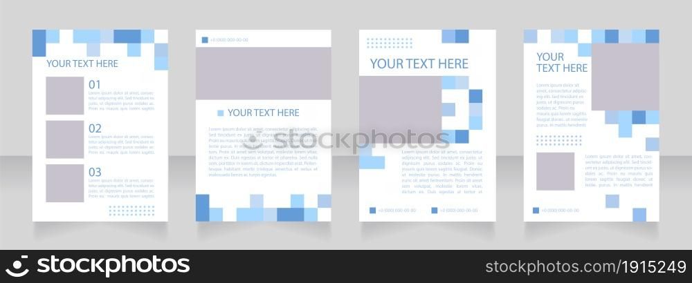 Studying abroad promo blank brochure layout design. College, university. Vertical poster template set with empty copy space for text. Premade corporate reports collection. Editable flyer paper pages. Studying abroad promo blank brochure layout design