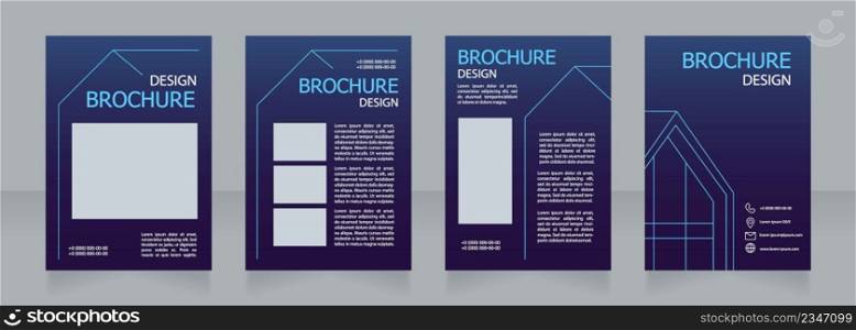 Studying architecture in university blank brochure design. Template set with copy space for text. Premade corporate reports collection. Editable 4 paper pages. Tahoma, Myriad Pro fonts used. Studying architecture in university blank brochure design