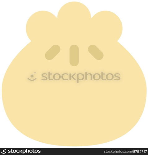 Stuffed dumpling regular vector icon