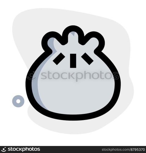 Stuffed dumpling regular vector icon