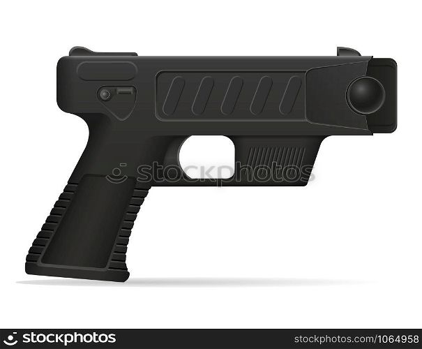stun gun weapon self defense vector illustration isolated on white background