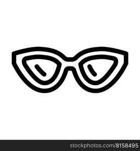 style glasses optical line icon vector. style glasses optical sign. isolated contour symbol black illustration. style glasses optical line icon vector illustration