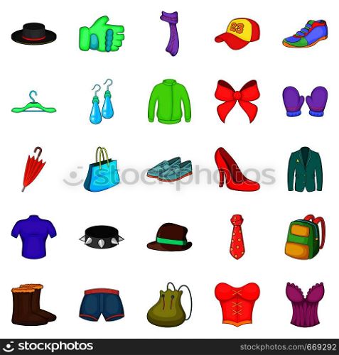 Style icons set. Cartoon set of 25 style vector icons for web isolated on white background. Style icons set, cartoon style