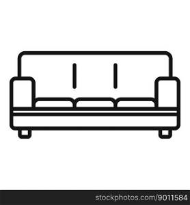 Style sofa icon outline vector. Room furniture. Vacation modern. Style sofa icon outline vector. Room furniture
