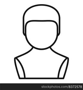 Style wig icon outline vector. Fashion head. Short beauty. Style wig icon outline vector. Fashion head