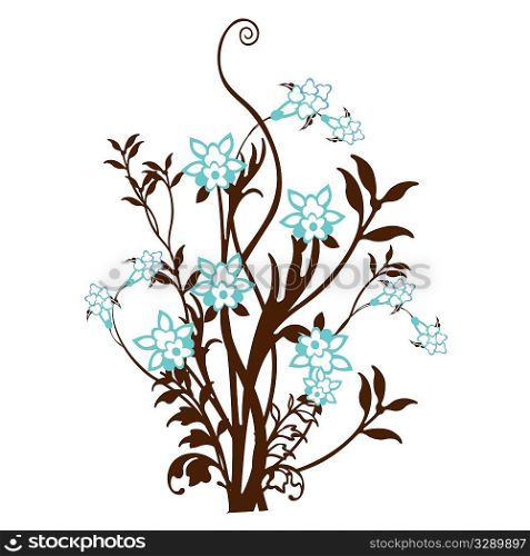 Stylised plant vector