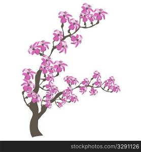 Stylised spring plant vector