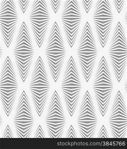 Stylish 3d pattern. Background with paper like perforated effect. Geometric design.Perforated paper with onion shapes.