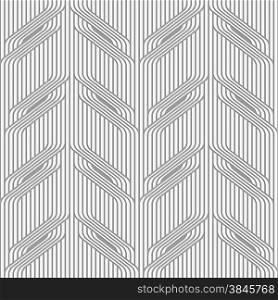 Stylish 3d pattern. Background with paper like perforated effect. Geometric design.Perforated paper with tree branches on continues lines.