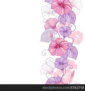 Stylish abstract floral background. Design of vector flowers.. Stylish abstract floral background. Design of vector flowers
