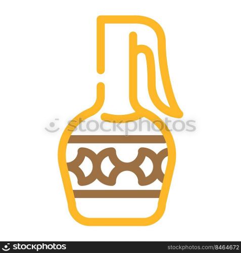 stylish arabian jug color icon vector. stylish arabian jug sign. isolated symbol illustration. stylish arabian jug color icon vector illustration