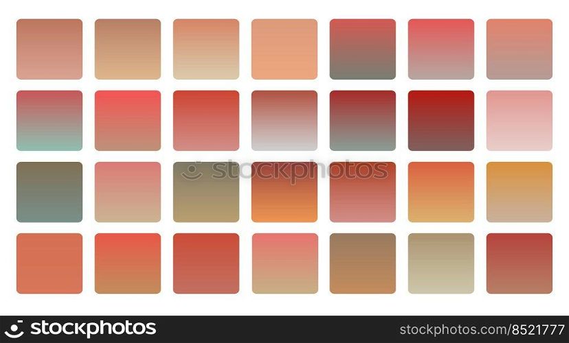 stylish autumn color gradients set