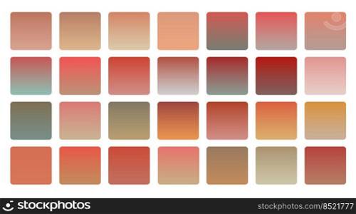 stylish autumn color gradients set