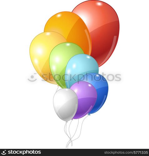 Stylish background with flying balloons. Vector eps 10.. Stylish background with flying balloons.