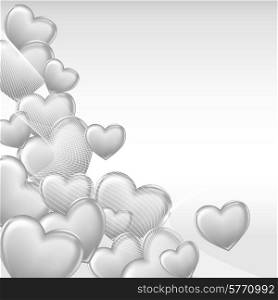 Stylish beautiful valentine day heart background. Vector.. Stylish beautiful valentine day heart background. Vector