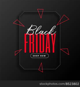 stylish black friday shopping banner design