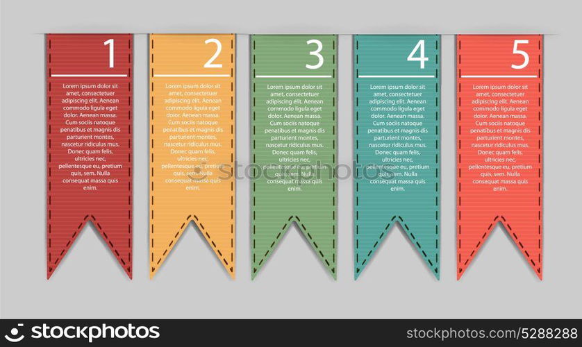 Stylish bookmarks. Vector
