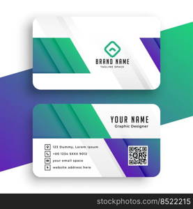 stylish business card modern template