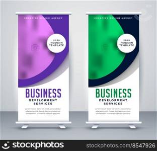 stylish business roll up banner template design