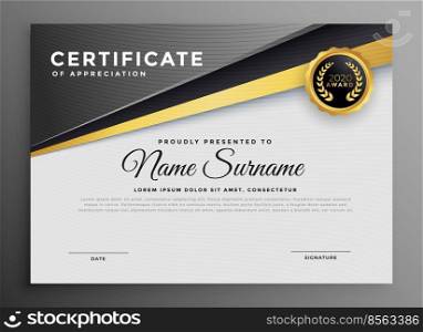 stylish certificate template for multipurpose use
