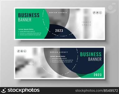 stylish circular business banner design