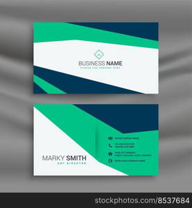 stylish clean geometric business card template