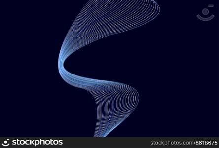 Stylish Colorful Lines wavy lines abstract background design Vector Illustration