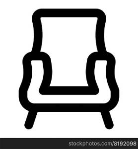 Stylish comfortable chair with side arms.
