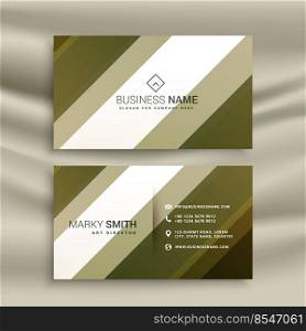 stylish diagonal lines business card template