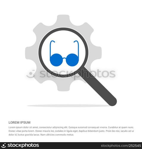 Stylish eyeglasses icon - Free vector icon