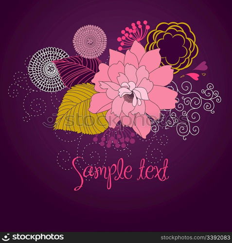 Stylish floral background