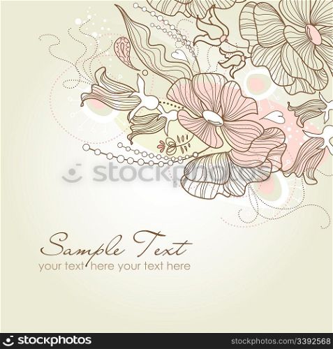 Stylish floral background