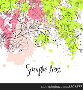 Stylish floral background