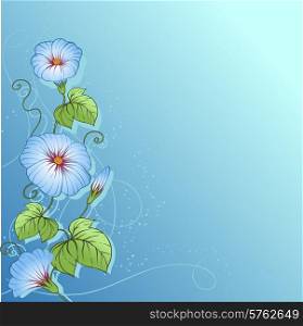 Stylish floral background. Design of vector flowers.. Stylish floral background. Design of vector flowers
